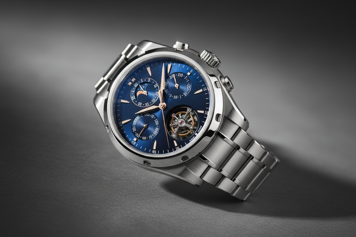 An video of premium Luxury watch from an different angle