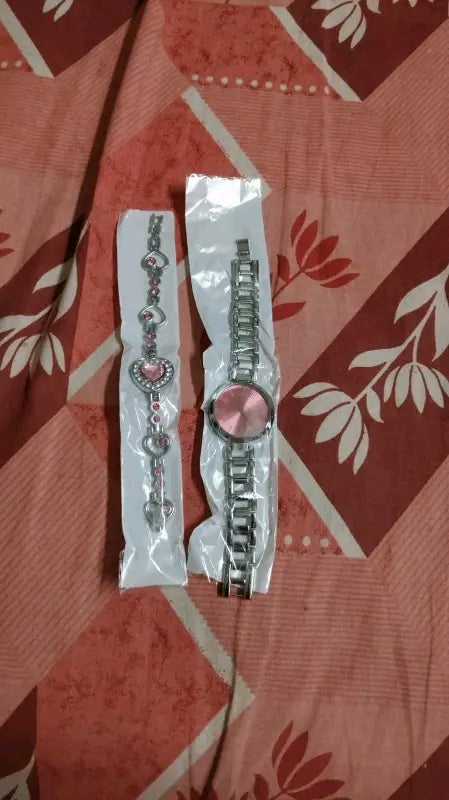 Best Quality Solid Designer Dial Colorful Metal Belt ( watch + bracelet )