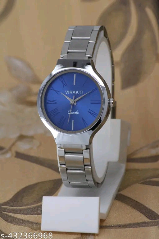 Unique round dail high quality stainless steel chain watches for girls and women