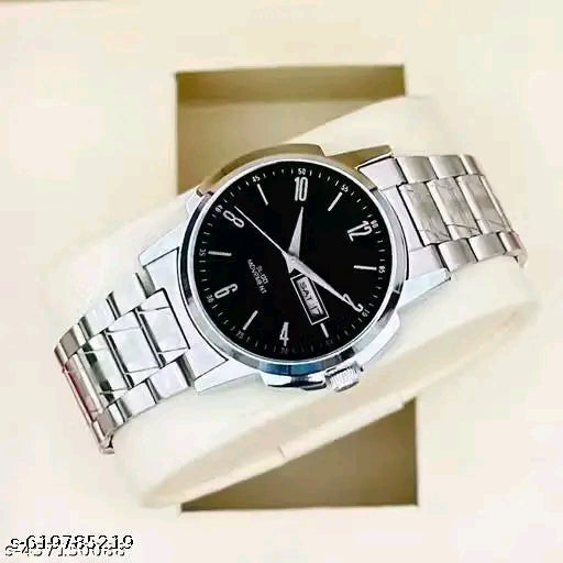 Day-Date Series White Dial Silver Watch