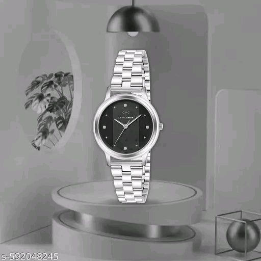 Charliekeen Luxury Redefined -Crystal studded Dial Analog Watch For Women