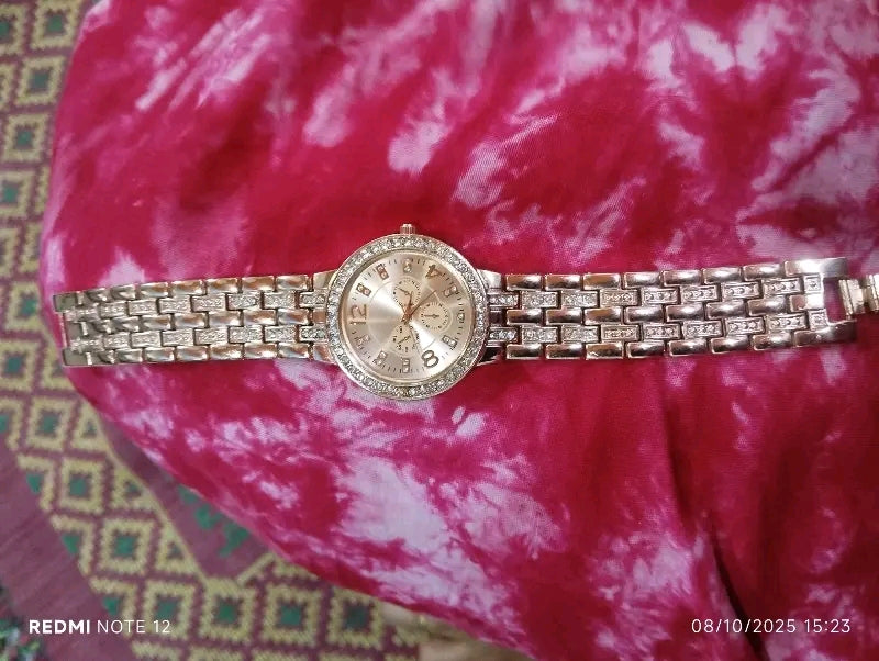 Rose Gold New Arrival Analog Bracelet Stylish Fancy Analog Watch For Girls