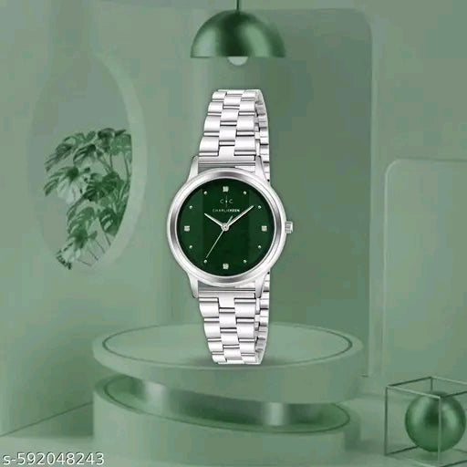 Charliekeen Luxury Redefined -Crystal studded Dial Analog Watch For Women