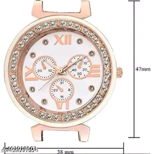 Analog Tatan with White mina round dial watch for womens or girls