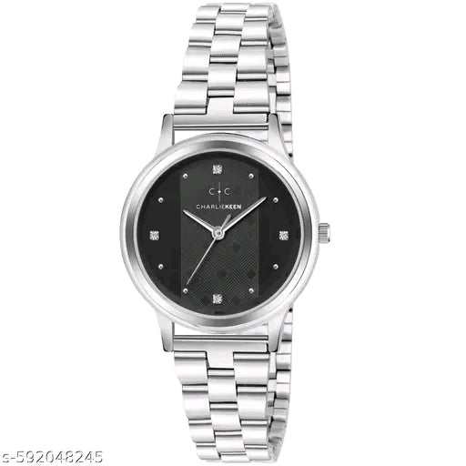Charliekeen Luxury Redefined -Crystal studded Dial Analog Watch For Women