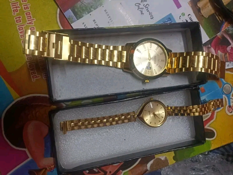 watches for lovers hubby and wife ( pack of 2 )