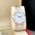 Day-Date Series White Dial Silver Watch