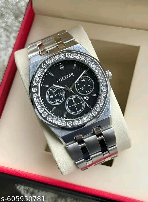 😈 Lucifer Day & Date Series Men's Analog Watch