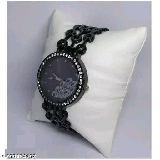 Standard Quality Metal Diamond Watches For Girls and Women