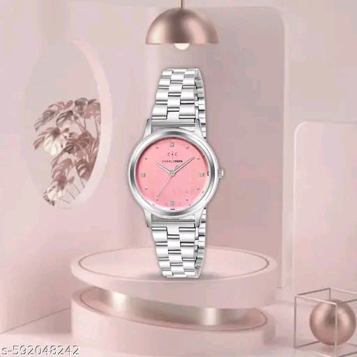 Charliekeen Luxury Redefined -Crystal studded Dial Analog Watch For Women