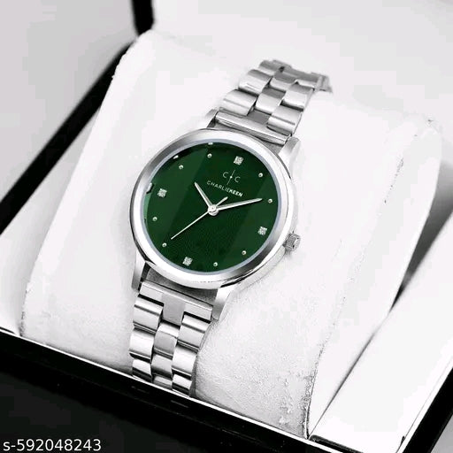 Charliekeen Luxury Redefined -Crystal studded Dial Analog Watch For Women