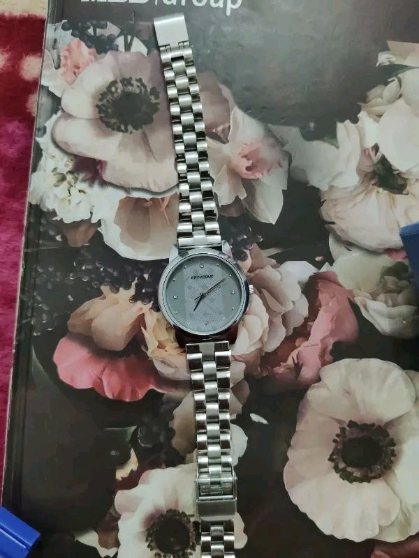 Charliekeen Luxury Redefined -Crystal studded Dial Analog Watch For Women