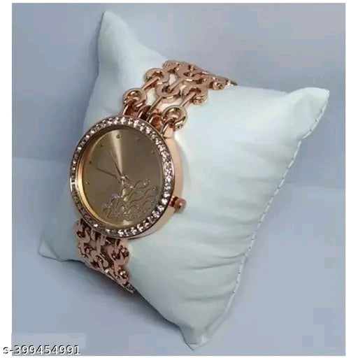 Standard Quality Metal Diamond Watches For Girls and Women